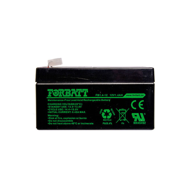 Forbatt AGM 12V Lead Acid Battery 1.4AH